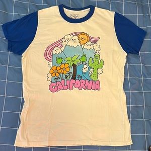 BIG BUD PRESS 🌄 California T-shirt 🌄 retired screenprint design // size M